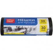 Мешки для мусора  30л/30шт OfficeClean ПНД, 48х55см, 6мкм, черные 228589/П 228589