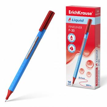 Ручка капиллярная красная ErichKrause 