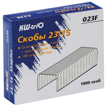 Скобы №23/15 KW-trio до 120л, оцинкованные, 1000шт  023F  063812