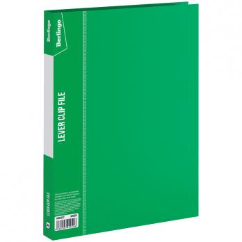 Папка с прижимом и внутр.карманом А4 "Зеленая" Berlingo "Standard" корешок-1,7см  ММ2337