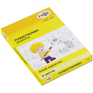 Пластилин  8цв Гамма "Юный художник" со стеком, 112гр   280043 298643