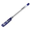 Ручка шариковая синяя ClipStudio 0,5мм, масл. основа, рез.упор  627-021
