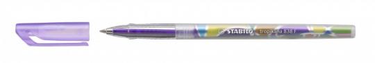 Ручка шариковая фиолетовая Stabilo "Tropikana" 0,5(0,3)мм, цветной корпус  838/55F