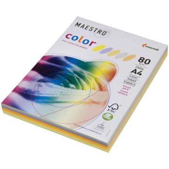 Бумага для оргтехники цветная А4 250л IQ "Color Trend" умеренно-интенсивн, 5цвх50л  155661 133772