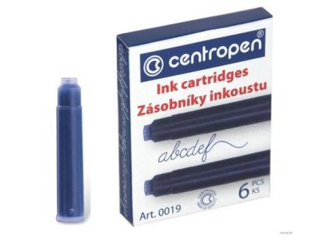 Картридж для перьевой ручки синий Centropen 1шт  0190601 06 143686