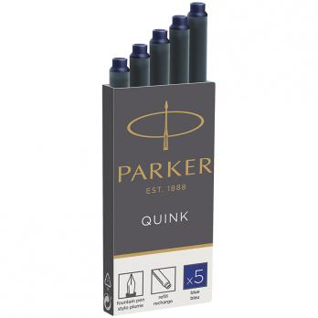 Картридж для перьевой ручки синий 1шт 6мм/7,45см, 1,3мл Parker 