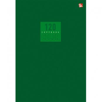 Тетрадь А5 120л клетка Канц-Эксмо "Стиль и цвет. Зеленый" мел.картон, клеевое крепление  Т51205168