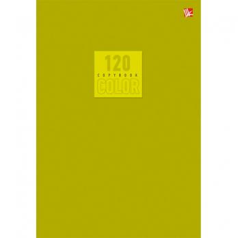 Тетрадь А5 120л клетка Канц-Эксмо "Стиль и цвет. Оливковый" мел.картон, клеевое крепление  Т51205169