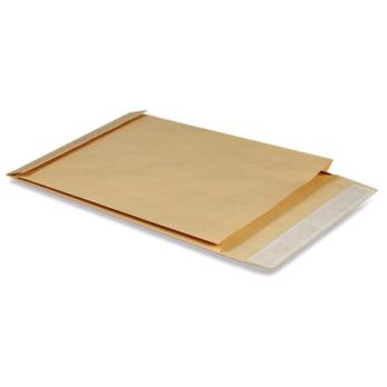 Конверт-пакет объемный 300x400x40мм крафт-бумага, отрывная лента, 120г/м2  6586