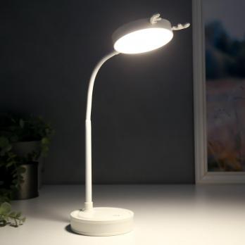 Лампа настольная RISALUX "Белая" 41х10х10см, 2 режима, светодиодная, 3Вт  5378686