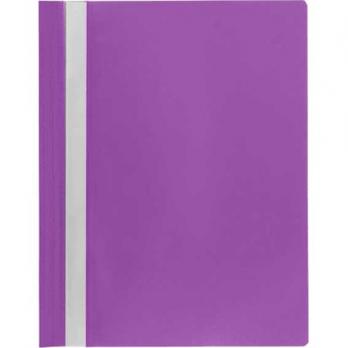 Папка-скоросшиватель А4 Attomex фиолетовая, пластик-0,10/0,12мм, с прозр. верхом  3113012