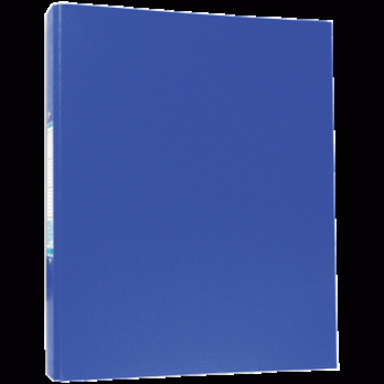 Папка А4 на 2-х кольцах (d=35мм) "Синяя" deVente корешок-40мм, картон-1500г/м2  3080301