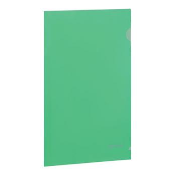 Папка-уголок А4 Brauberg прозрачно-зеленая, пластик-0,10мм  223965