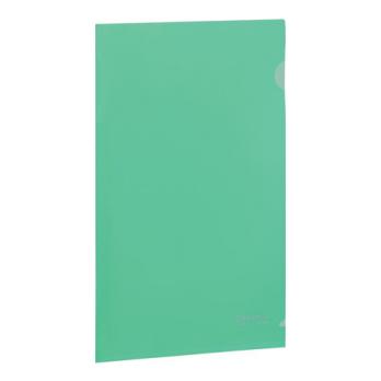 Папка-уголок А4 Brauberg зеленая, пластик-0,15мм, жесткая, непрозрачная  221639