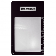 Лупа-закладка OfficeSpace 85*55мм, с линейкой, 3-х кратное увеличение  278006