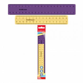 Набор линеек 2шт 15см/20см ErichKrause "Iris" в пакете  ЕК 57925