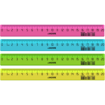 Линейка 20см пластиковая deVente 