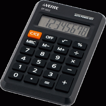 Калькулятор 12 разрядный deVente DP-1612 
