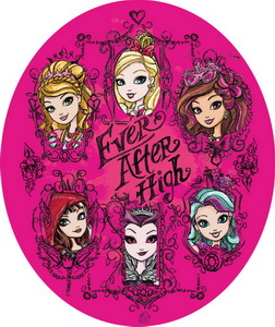 Настольное покрытие 21х29,5см ErichKrause "Ever After High" пластик, овальное  ЕК 39779