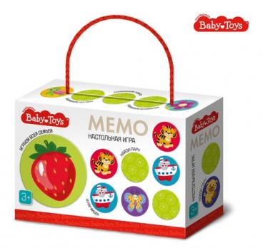 Игра настольная Десятое королевство "МЕМО. BabyToys!" 28 карточек  04050