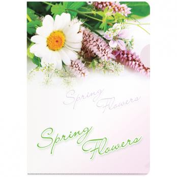Папка-уголок А4 "Spring Flowers" Berlingo пластик-180мкм  AGp_04031