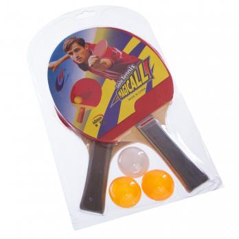 Набор для настольного тенниса : 2 ракетки + 3 мяча  