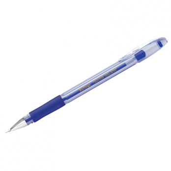 Ручка гелевая синяя Berlingo "Techno-Gel Grip" 0,5мм, рез.упор  CGp_50902