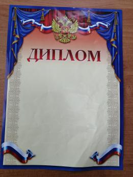 Диплом А4 "Государственная символика" мелованная бумага  К-К 007072 
