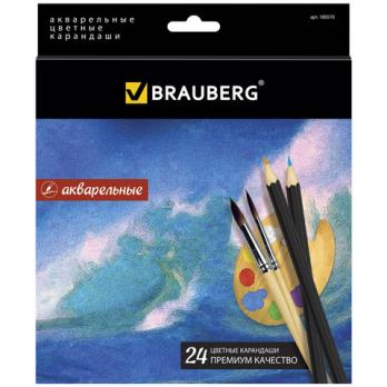 Карандаши акварельные 24цв Brauberg 