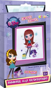 Набор для вышивания "Девочка с собачкой" для начинающих Littlest Pet Shop  LPCA-UA1-EFB1-BOX