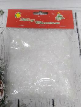 Украшение новогоднее "Снег" пластик, в пакете  D32183 663180