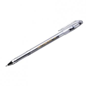 Ручка гелевая черная Crown "Hi-Jell" 0,5(0,35)мм  HJR-500B  208928  143069