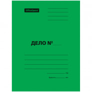 Папка-скоросшиватель А4 мелованный картон 300г/м2 "Зеленая" OfficeSpace до 200  A-SD30G_3172  195078