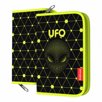 Пенал 1отд. 20,5х13,5х3см Erich Krause "UFO" полиэстер  ЕК 52557