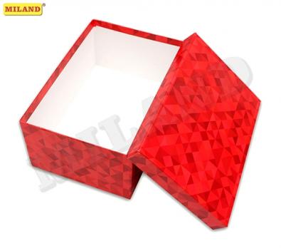 Коробка подарочная "Грани красного" средняя																														