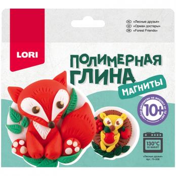 Магниты из полимерной глины Lori "Лесные друзья"  Пг-008