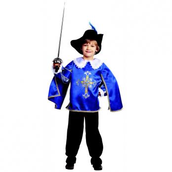 Карнавальный костюм "Мушкетер" р.32, синий, текстиль