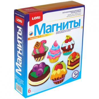 Магниты из гипса Lori "Пирожные"  М-063