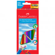 Карандаши 12цв Faber Castell 3-х гранный, деревянный, с точилкой  120523