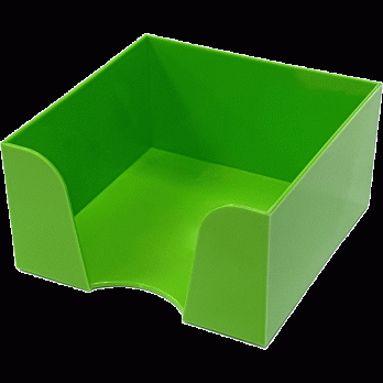 Подставка для бумажного блока Attomex 9х9х5см зеленая  4105903